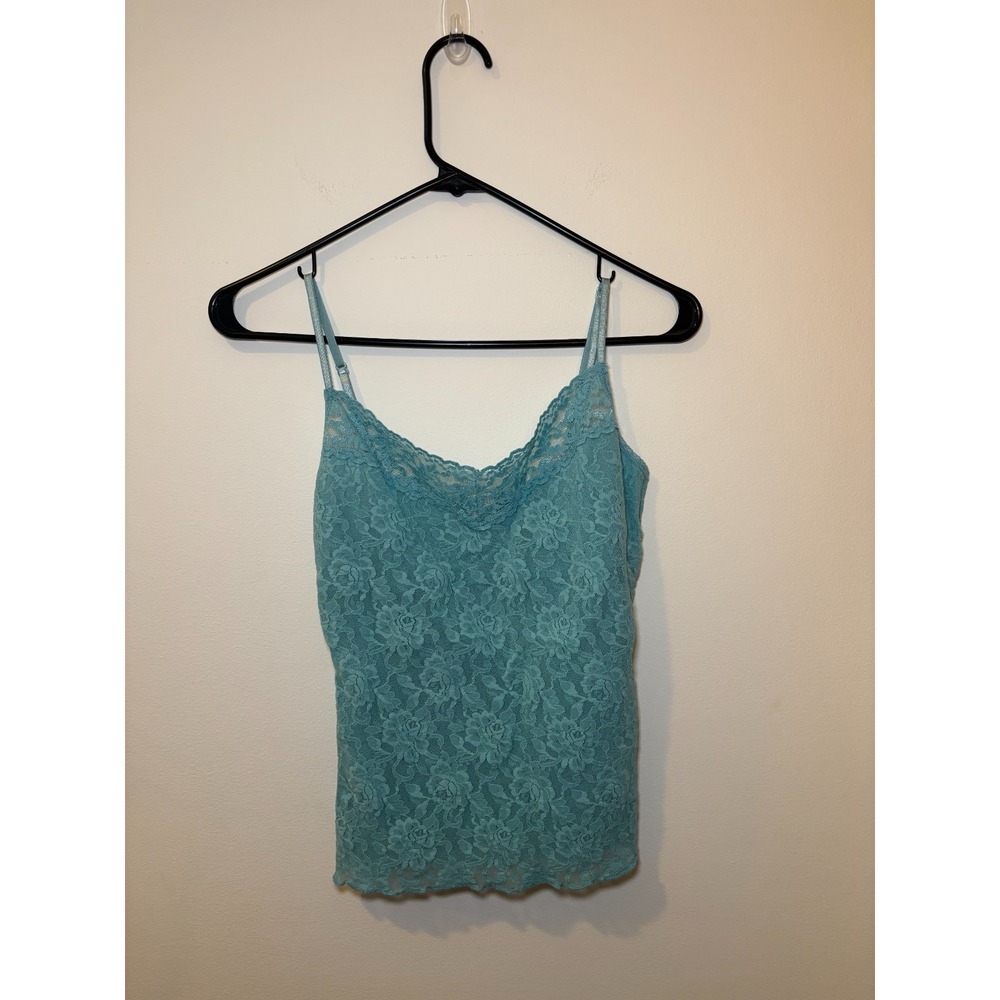 Hanky Panky Lace Cami Top‎  Size S - Teal